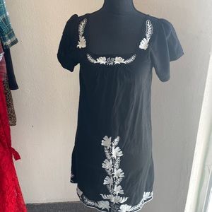Black Embroidery Dress